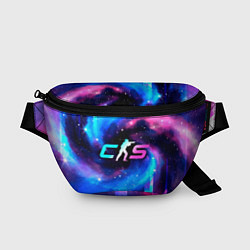 Поясная сумка Counter-Strike 2 неоновый космос, цвет: 3D-принт