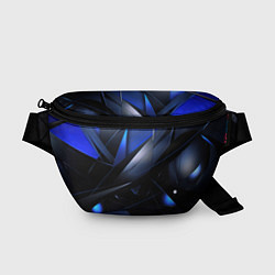 Поясная сумка Blue black background, цвет: 3D-принт