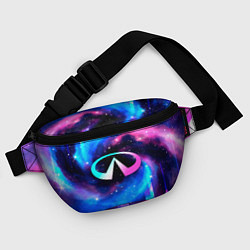 Поясная сумка Infiniti неоновый космос, цвет: 3D-принт — фото 2