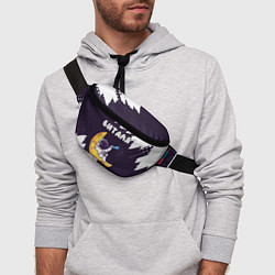 Поясная сумка Виталя космонавт отдыхает на Луне, цвет: 3D-принт — фото 2