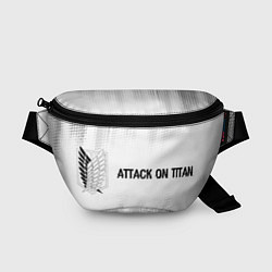 Поясная сумка Attack on Titan glitch на светлом фоне: надпись и, цвет: 3D-принт