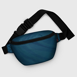 Поясная сумка Сине-зеленый плавные полосы, цвет: 3D-принт — фото 2