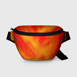 Поясная сумка Фантазия в красном и желтом