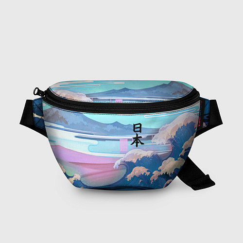 Поясная сумка Japan - landscape - waves / 3D-принт – фото 1