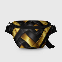 Поясная сумка Gold black luxury, цвет: 3D-принт