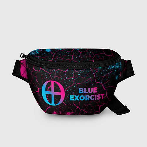 Поясная сумка Blue Exorcist - neon gradient: надпись и символ / 3D-принт – фото 1