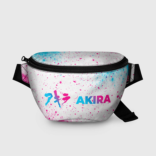 Поясная сумка Akira neon gradient style: надпись и символ / 3D-принт – фото 1