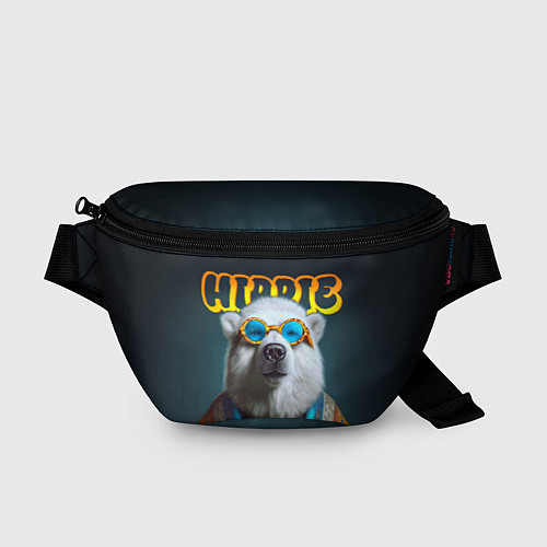 Поясная сумка Хиппи белый медведь / 3D-принт – фото 1