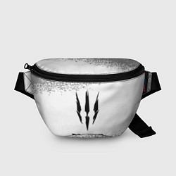 Поясная сумка The Witcher glitch на светлом фоне, цвет: 3D-принт
