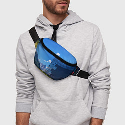 Поясная сумка Перечень гор России, цвет: 3D-принт — фото 2