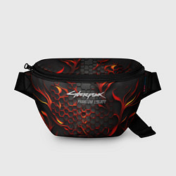 Поясная сумка Cyberpunk 2077 Phantom liberty red fire