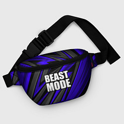 Поясная сумка Beast mode - синяя униформа, цвет: 3D-принт — фото 2