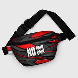 Поясная сумка No pain no gain - красный, цвет: 3D-принт — фото 2