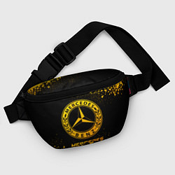 Поясная сумка Mercedes - gold gradient, цвет: 3D-принт — фото 2