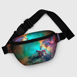 Поясная сумка Аморфный цветастый космос, цвет: 3D-принт — фото 2