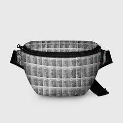 Поясная сумка Серая клетка, цвет: 3D-принт