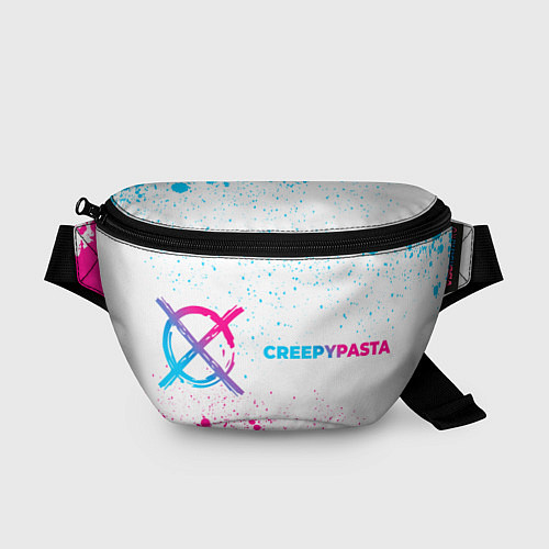 Поясная сумка CreepyPasta neon gradient style: надпись и символ / 3D-принт – фото 1