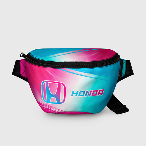 Поясная сумка Honda neon gradient style: надпись и символ / 3D-принт – фото 1
