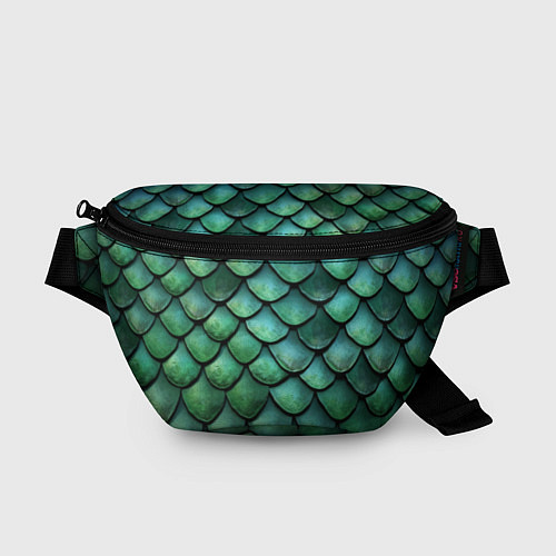 Поясная сумка Чешуя зелёного дракона / 3D-принт – фото 1