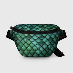 Поясная сумка Чешуя зелёного дракона