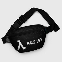 Поясная сумка Half-Life glitch на темном фоне: надпись и символ, цвет: 3D-принт — фото 2