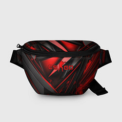 Поясная сумка CS GO black red, цвет: 3D-принт