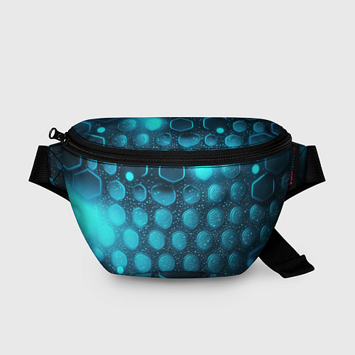 Поясная сумка Неоновые светящиеся плитки / 3D-принт – фото 1