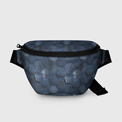 Поясная сумка Металлические плиты, цвет: 3D-принт