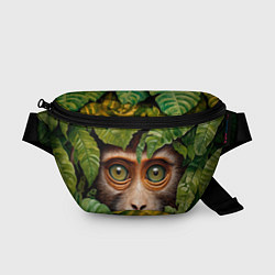 Поясная сумка Обезьяна в джунглях, цвет: 3D-принт
