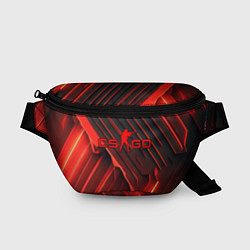 Поясная сумка CS GO red neon, цвет: 3D-принт