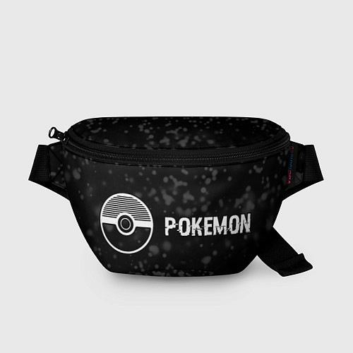 Поясная сумка Pokemon glitch на темном фоне: надпись и символ / 3D-принт – фото 1