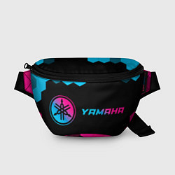 Поясная сумка Yamaha - neon gradient: надпись и символ, цвет: 3D-принт