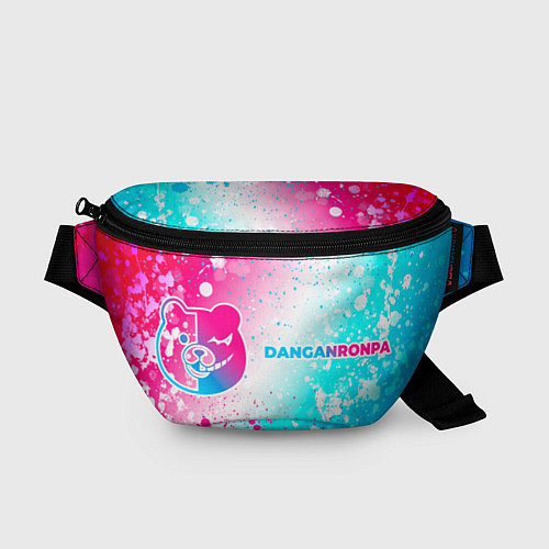 Поясная сумка Danganronpa neon gradient style: надпись и символ / 3D-принт – фото 1