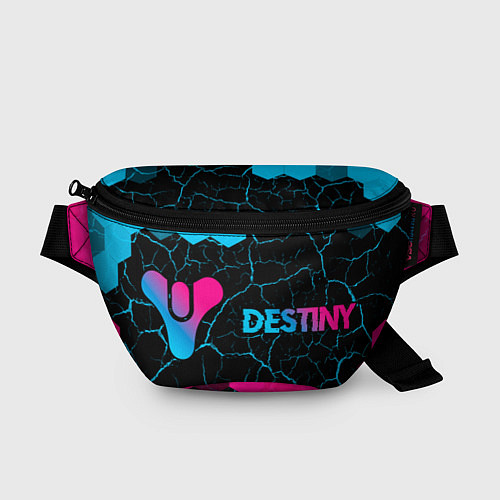 Поясная сумка Destiny - neon gradient: надпись и символ / 3D-принт – фото 1
