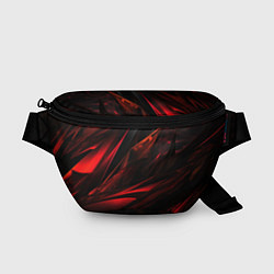 Поясная сумка Black red background, цвет: 3D-принт