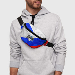 Поясная сумка Нам некого бояться - Российский триколор, цвет: 3D-принт — фото 2