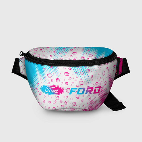 Поясная сумка Ford neon gradient style: надпись и символ / 3D-принт – фото 1