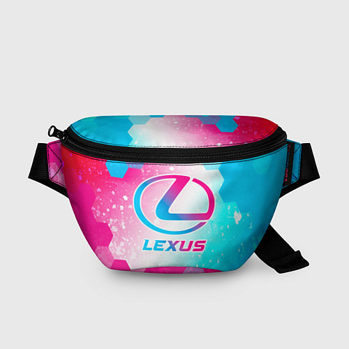 Поясная сумка Lexus neon gradient style / 3D-принт – фото 1