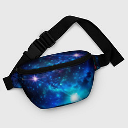 Поясная сумка Звёздный космос чёрно-синий, цвет: 3D-принт — фото 2