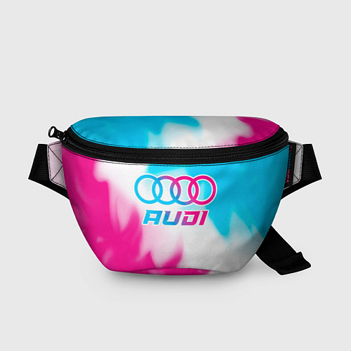 Поясная сумка Audi neon gradient style / 3D-принт – фото 1