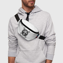 Поясная сумка One Piece glitch на светлом фоне, цвет: 3D-принт — фото 2