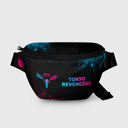 Поясная сумка Tokyo Revengers - neon gradient: надпись и символ, цвет: 3D-принт