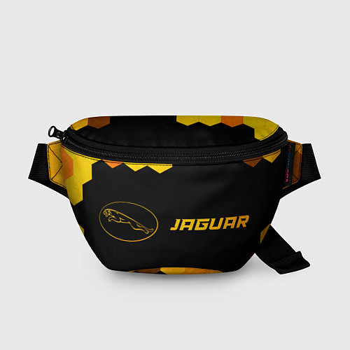 Поясная сумка Jaguar - gold gradient: надпись и символ / 3D-принт – фото 1