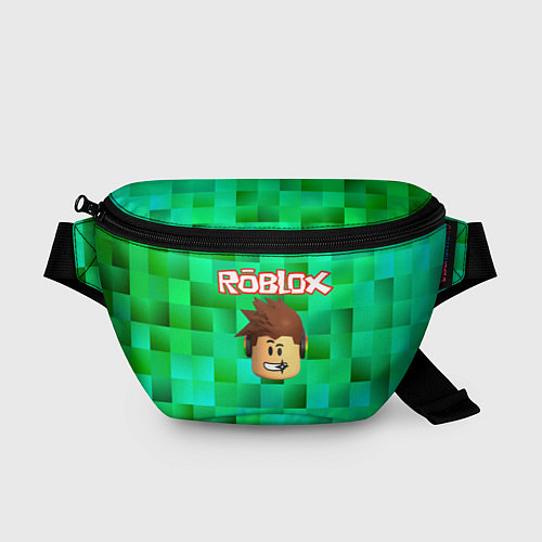 Поясная сумка Roblox head на пиксельном фоне / 3D-принт – фото 1