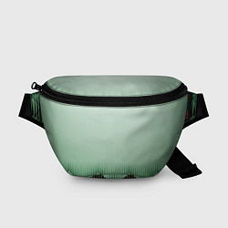 Поясная сумка Зеленый градиент с ромбами