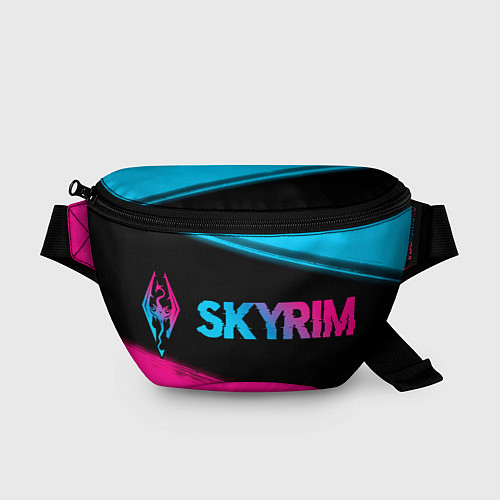 Поясная сумка Skyrim - neon gradient: надпись и символ / 3D-принт – фото 1