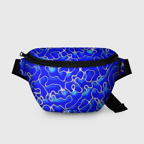 Поясная сумка Синий волнистый рисунок / 3D-принт – фото 1