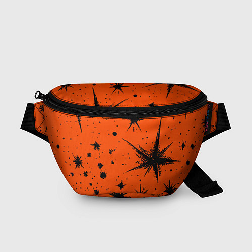Поясная сумка Огненный оранжевый абстракция / 3D-принт – фото 1