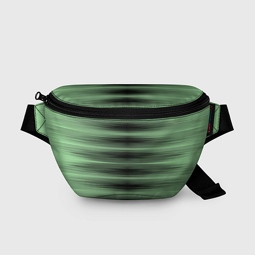 Поясная сумка Зеленый полосатый градиент / 3D-принт – фото 1