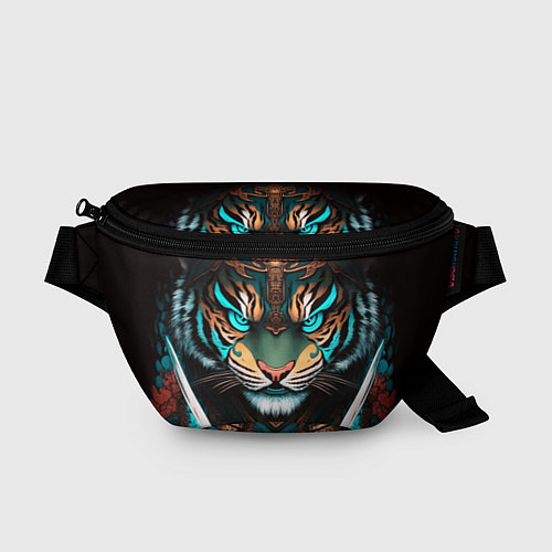 Поясная сумка Тигр самурай / 3D-принт – фото 1